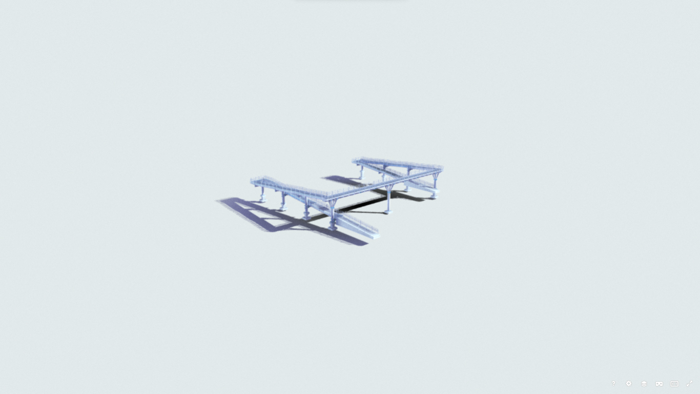 Puente peatonal ANIME Render